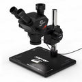 Soptop 7060 Ultra 7-60X Adjustable Zoom Trinocular Stereo Microscope with Big Base for PCB Repair