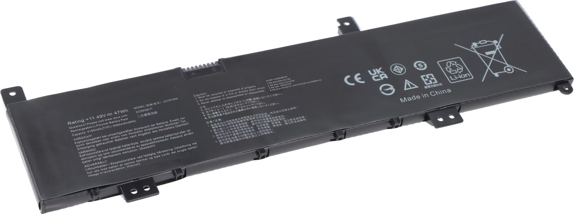 Replacement Laptop Battery Compatible With Asus VivoBook Pro N580VD,X580VN
