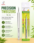 Bo-Si-Te Silver Curved Tip Tweezer for Electronics