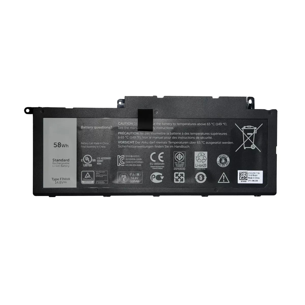 Dell Inspiron 15 7537, 17 7737, F7HVR, G4YJM, 062VNH, T2T3J Laptop Battery