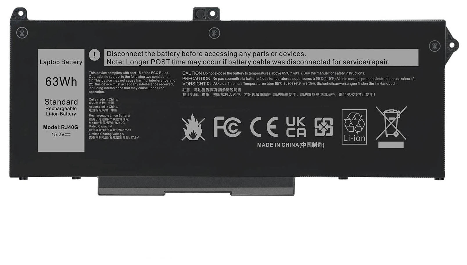 Dell Latitude 5420 5520 RJ40G Laptop Battery