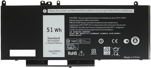 Dell Latitude 14 5000, E5450, E5550, E5570, E5470 Series, G5M10, R9XM9, F5WW5 Laptop Battery