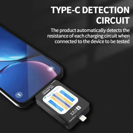 YCS 2nd Generation Lightning / Type-C Full Range Automatic Tail Plug Tester for iPhone / Android