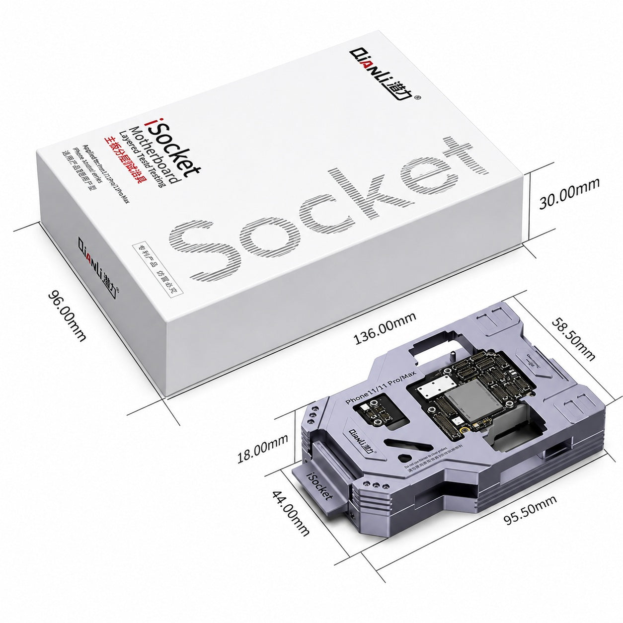 QianLi iSocket Mainboard Test Fixture for iPhone 11 / 11 Pro / 11 Pro Max
