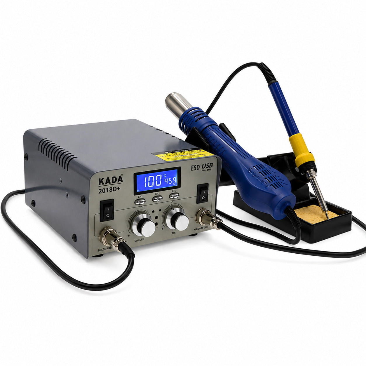 Kada 2018D+ 2in1 Hot Air Soldering Iron Station