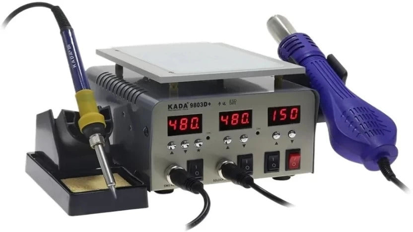KADA 9803D+ 3 in 1 Hot Air Station with LCD Separator & Soldering Iron