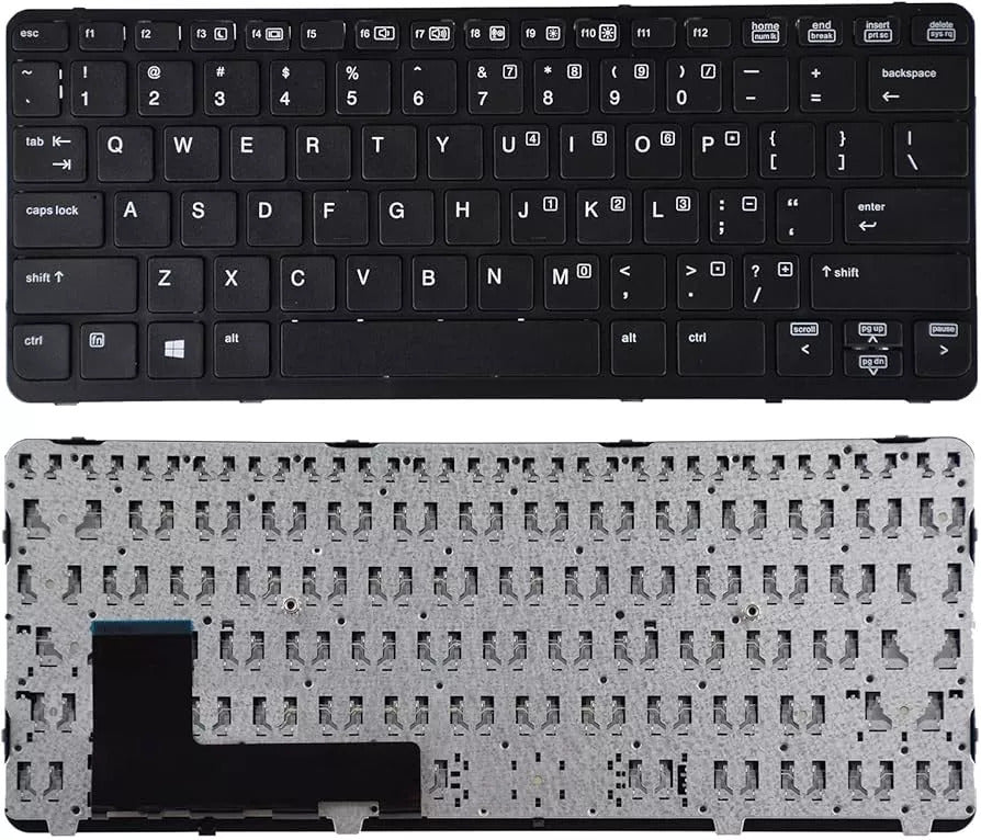 HP EliteBook 820 G1, 820 G2, Black Frame, Backlit Laptop Keyboard Black