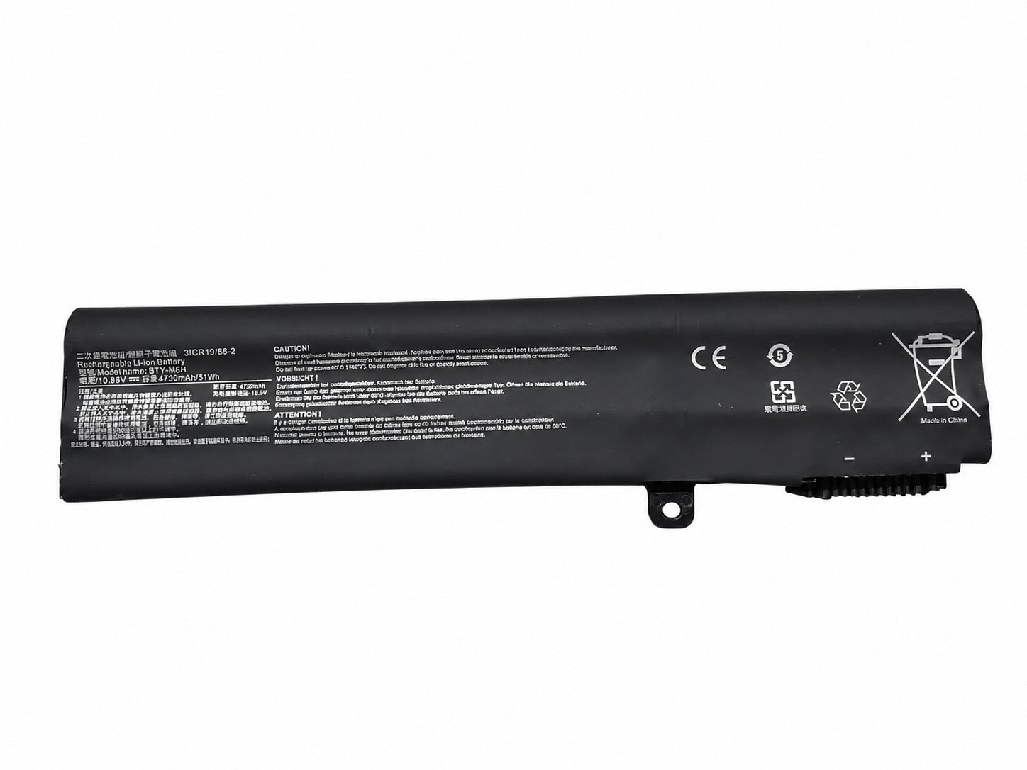 M6H Laptop Battery Replacement for MSI PE60 PE70 GP62 GE62VR