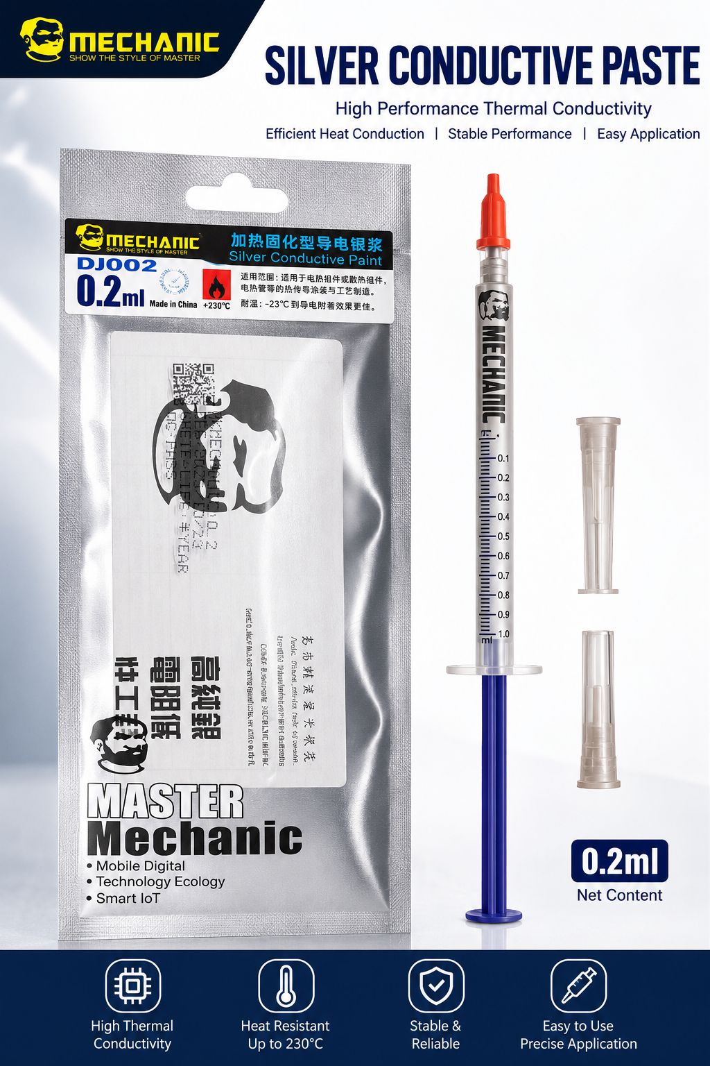 Mechanic Silver Conductive Paint for PCB Repair