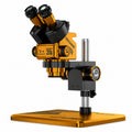 6.5-60X Trinocular Stereo Microscope with Aluminum Alloy Big Base