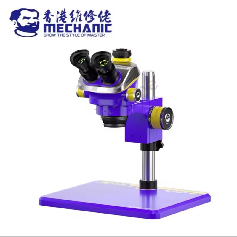 Mechanic Mic3 B11 Industrial Trinocular Stereo Microscope HD Electronic Magnified 7-50X Continuous Zoom Observation Platform