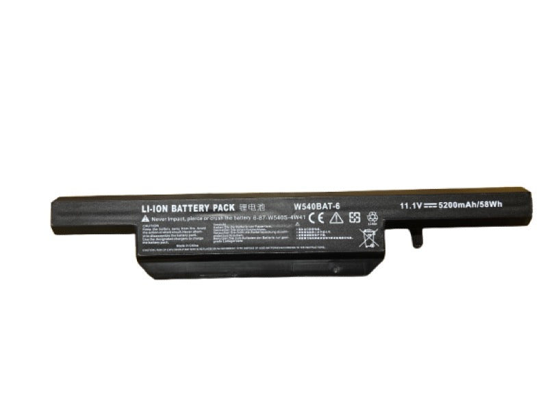 Mecer, Clevo, W540, W540EU, W54EU, W550, W550EU, W55EU6-87-W540S-427, W540BAT-6 Laptop Battery