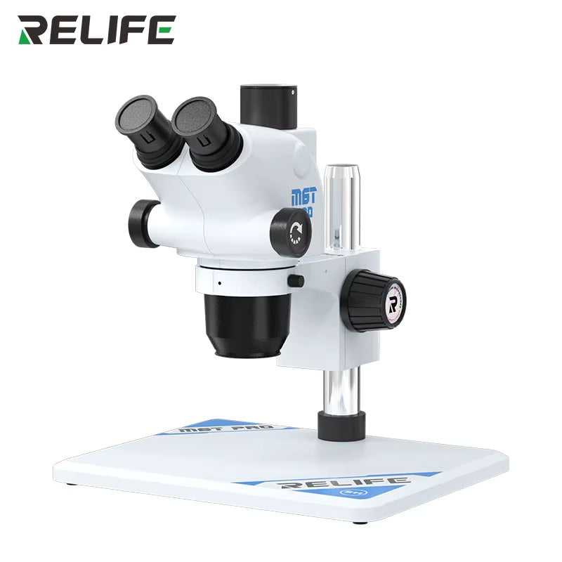 6.5X-65X Continuous Zoom Trinocular Stereo Microscope with M-17 4K HD Camera(WHITE-PURPLE-GRAY-BLACK)