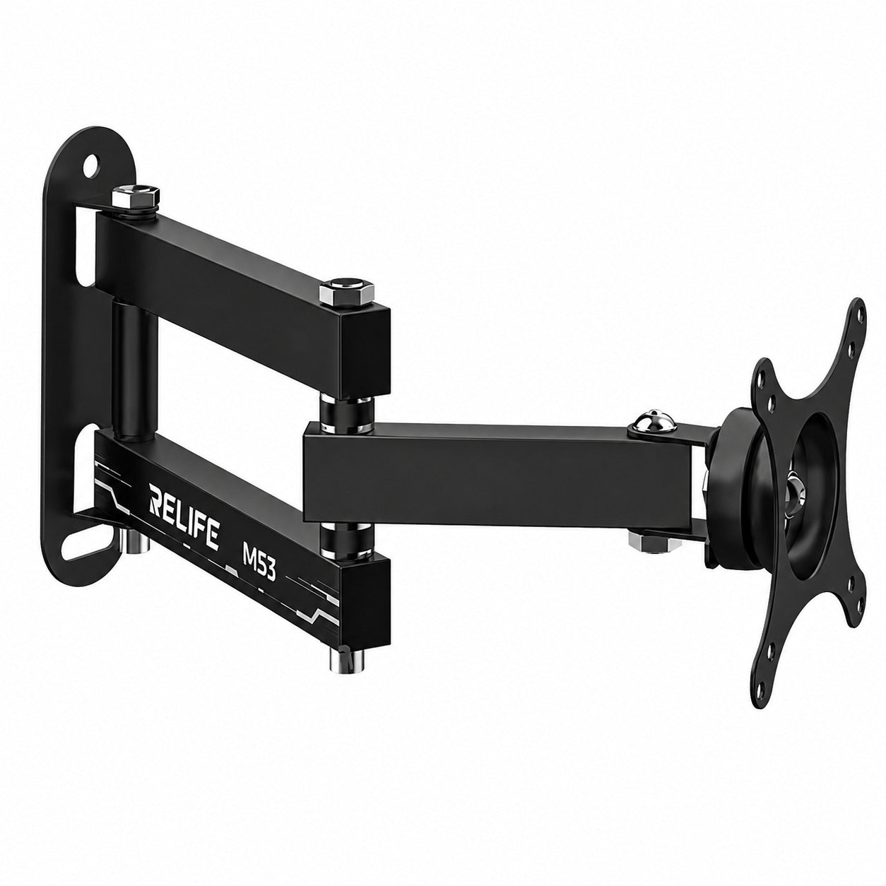 360° Rotating Adjustable Tilt Monitor Stand for 14 to 27-inch Screens