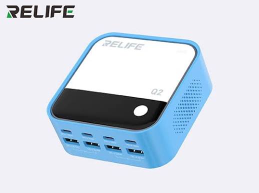 120W 8-Ports Desktop Charger with PD100W Charging & RGB Atmosphere Lighting