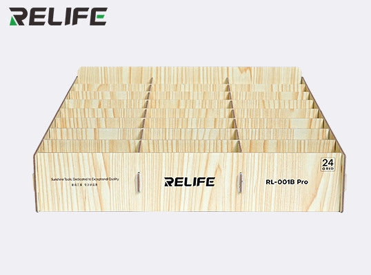 24-Grid Wooden Durable Multifunctional Mobile Phone Storage Management Box