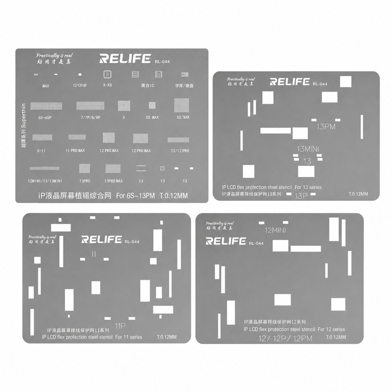 IPH LCD Screen Repair Steel Stencil Set