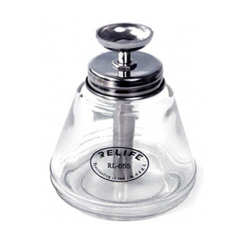 150ml Automatic Push-type Copper Core Metal Straw Alcohol Glass Bottle