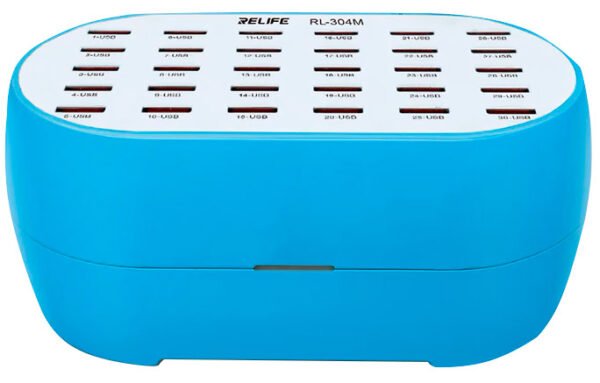 160W High Power 30-Ports Smart USB Charger Supports for Mobile Phone Tablet
