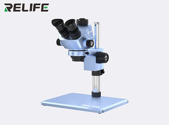 7X-50X Continuous Zoom Colorful Trinocular HD Stereo Microscope ( DESERT GOLD / SPACE GRAY / INDIGO BLUE / DREAM BLUE )