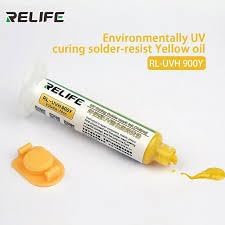 yellow UV solder mask ink tube for circuit boards
