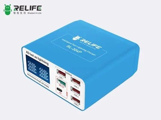 Smart Digital Display 6 Port Charger