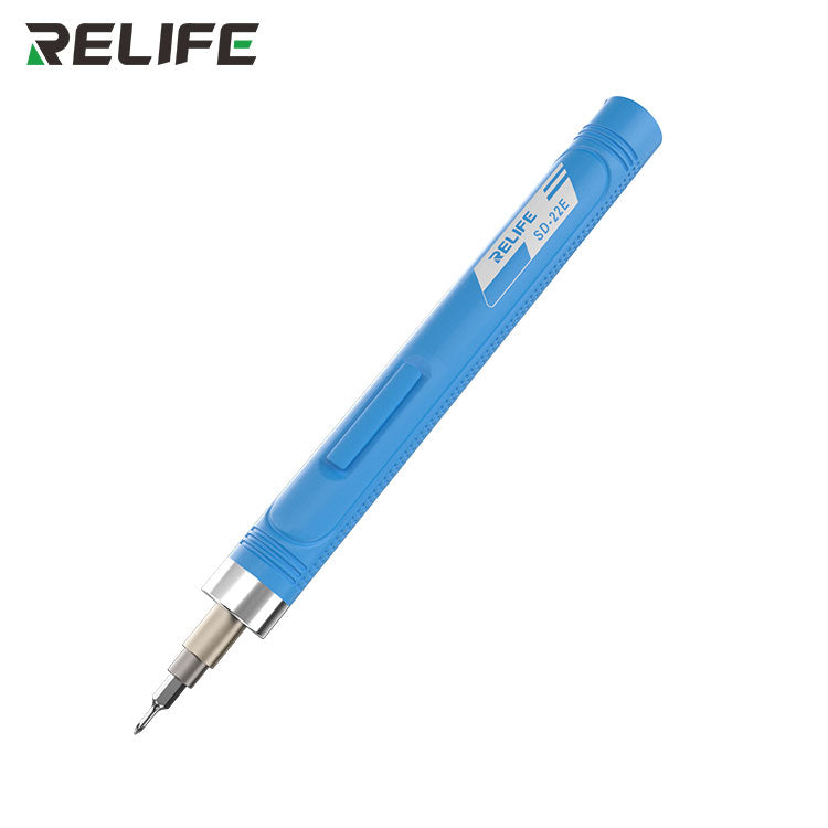 Precision Wireless Electric Screwdriver with 10 Screwdriver Bits - Blue