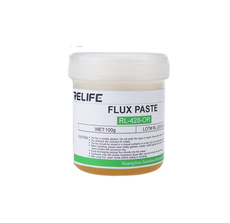 Relife RL-428-OR Flux Paste Halogen Free Good Activity Soldering Paste 100g
