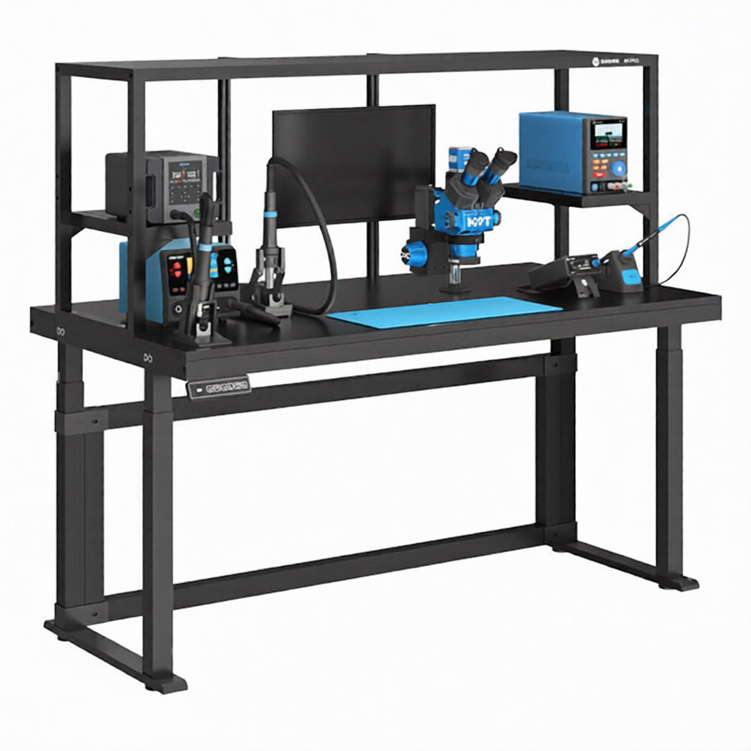 Intelligent 72cm to 117cm Height-Adjustable Repair Table for Expanded Work Area