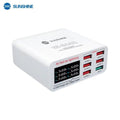 6-Port Intelligent QC3.0 Fast Charging Station for Mobile Phone / Tablet Charging