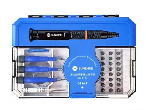34-in-1 Multi-function S2 Alloy Steel Precision Screwdriver Set