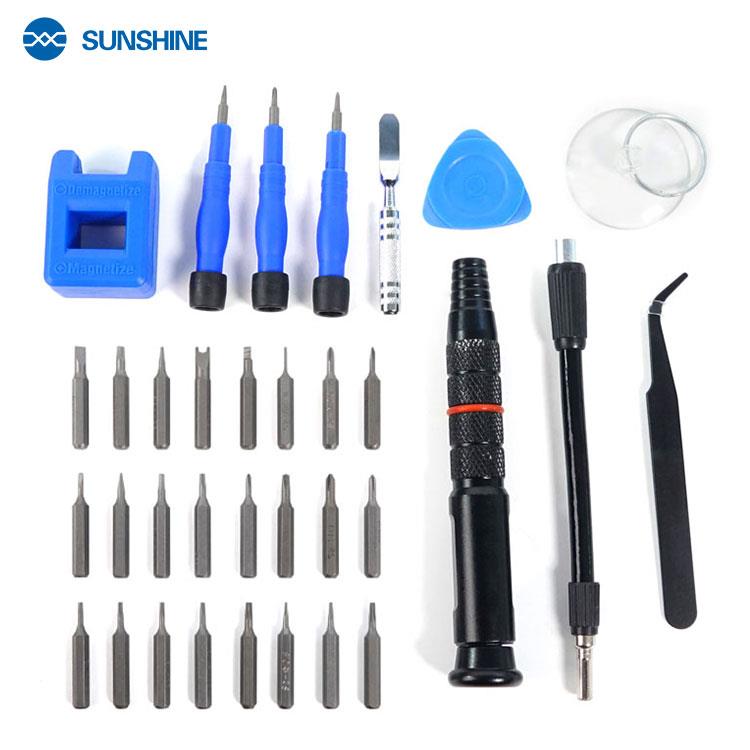 34-in-1 Multi-function S2 Alloy Steel Precision Screwdriver Set