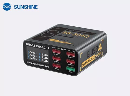 Smart Charger with 6 USB Ports – Multi-Device Hub