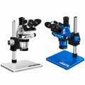 Sunshine M8T Ultra-B11 6-72X Synchronous Zoom Trinocular Stereo Microscope with B11 Big Base (BLUE)