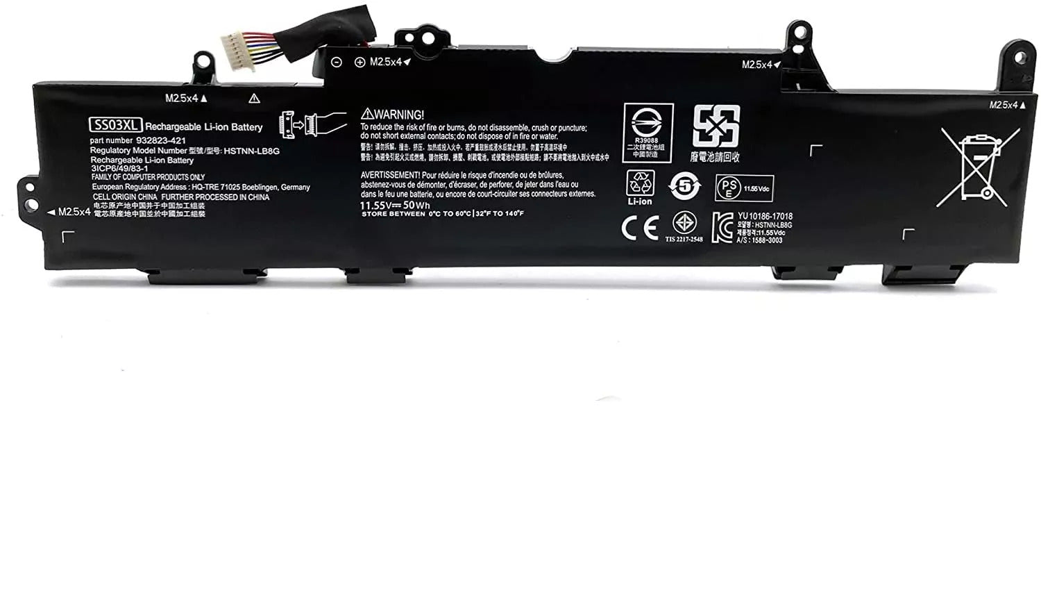 HP EliteBook 840 G6, 840 G5, 745 G5, 830 G6, 846 G6, ZBook 14U G6, 14U G5, SS03XL, HSTNN-LB8G, HSTNN-DB8J Laptop Battery