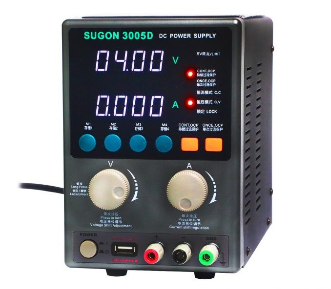 30V / 5A Regulated Adjustable Digital DC Power Supply for Mobile Phone Repair