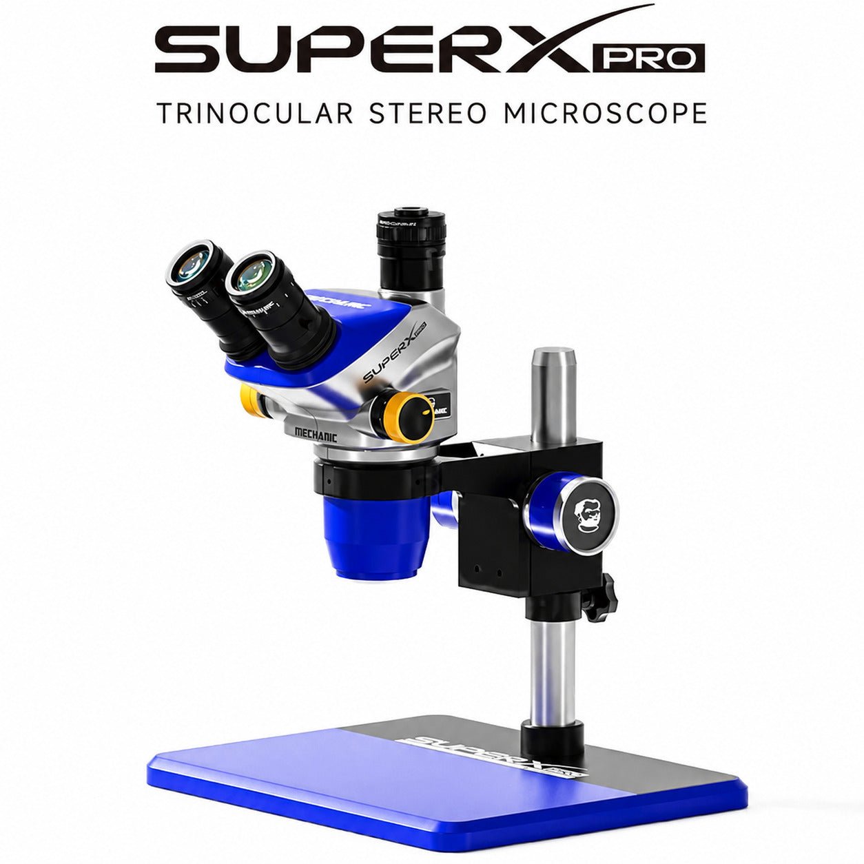 6.5X-52X Continuous Zoom Trinocular Stereo Microscope for PCB Repair