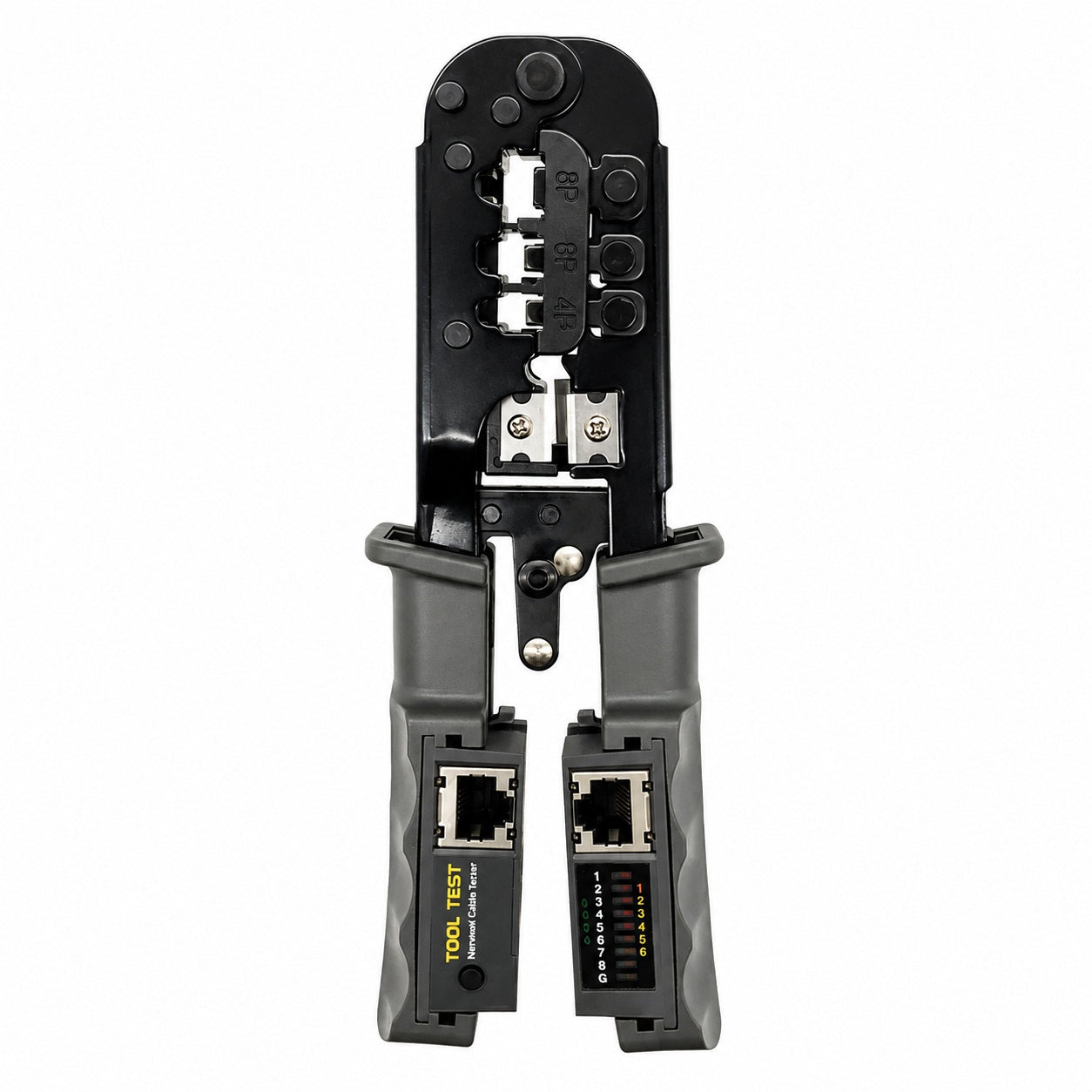 Multifunctional TL-N568CR Network Cable Crimper with Three-Purpose Tester for 4P / 6P / 8P Network Cable Crimp