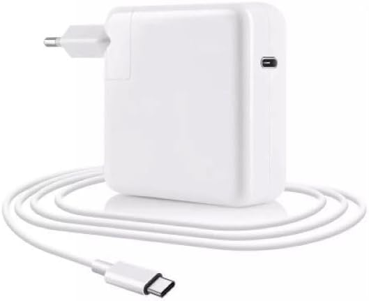 USB-C Power Adapter Replacement 87W Fast Charger for MacBook Pro and Type-C Laptops, Charger, White