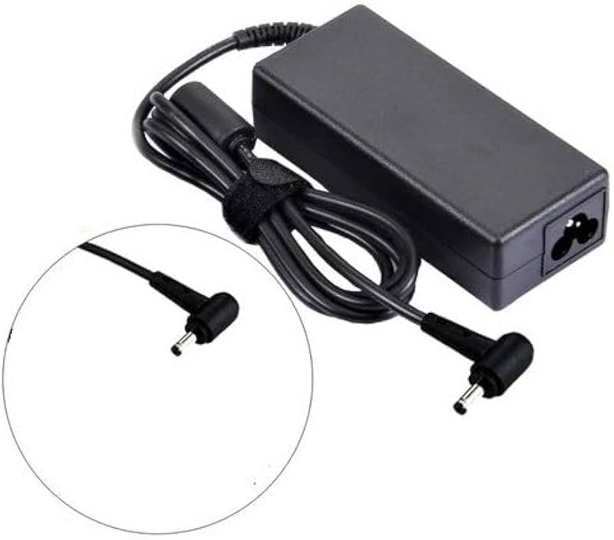 33W Replacement AC Adapter for ASUS Vivobook & Zenbook Laptops | Slim Tip (4.0mm x 1.35mm) Power Supply Cord | 19V 1.75A (Black)