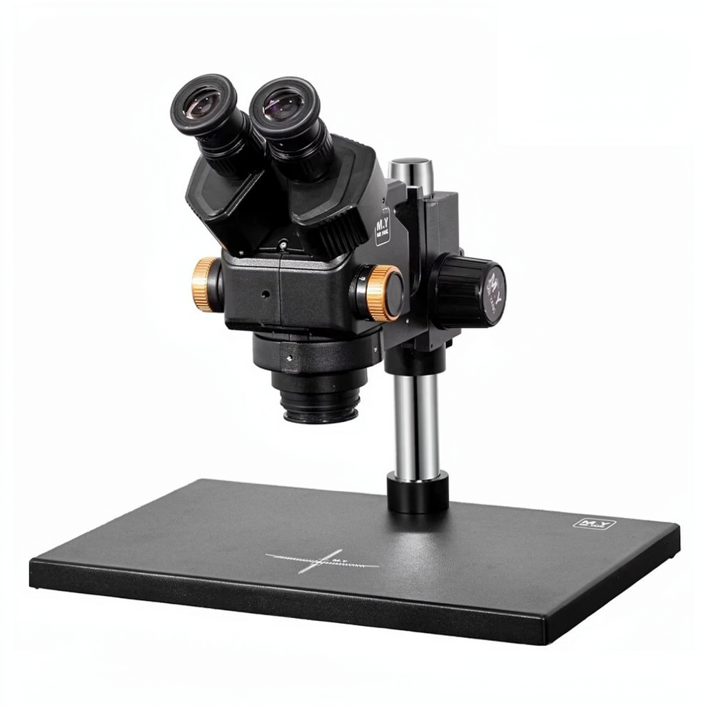 Mr.Yang MY-6558SE 6.5-58X Synchronous Zoom Binocular Stereo Microscope with Big Base
