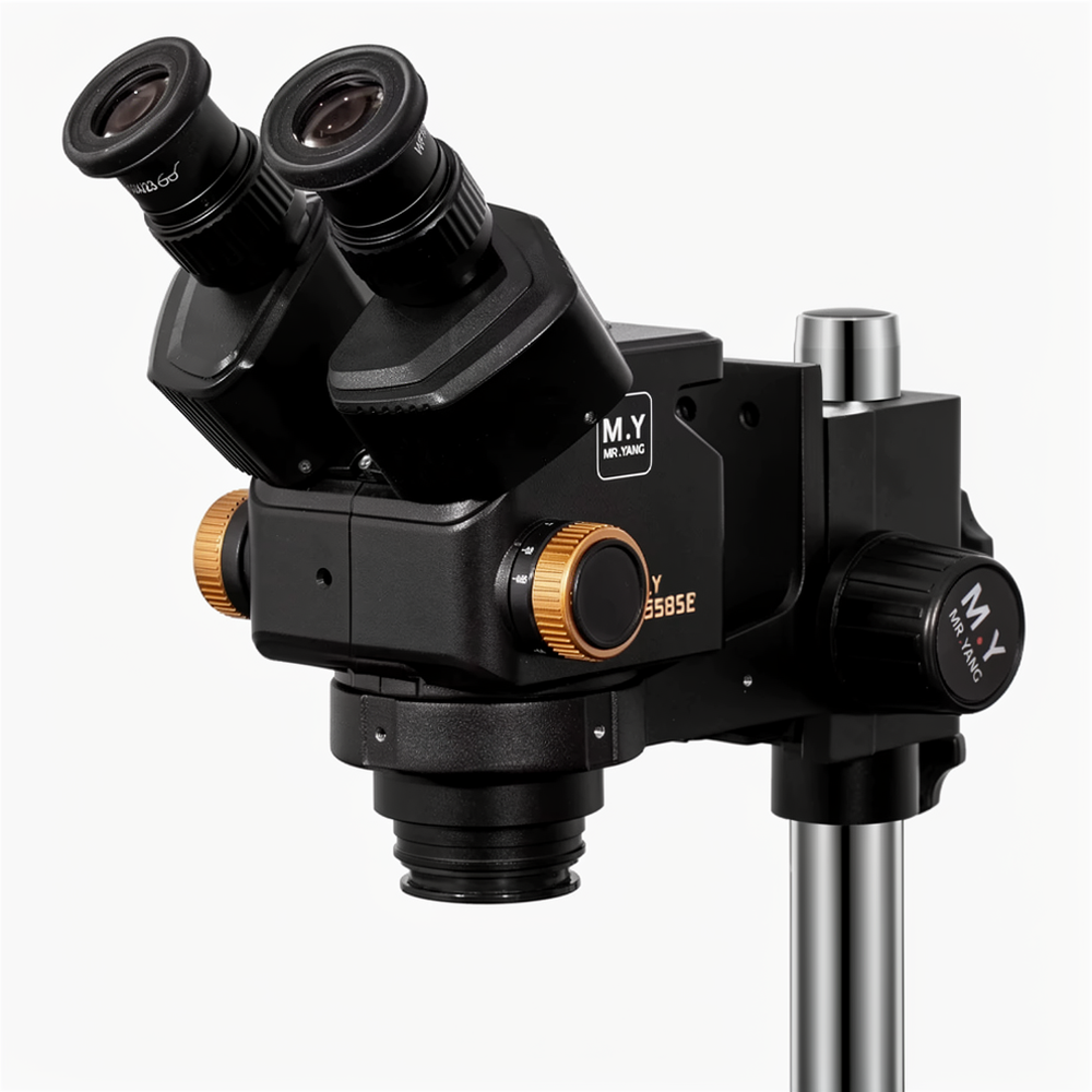 Mr.Yang MY-6558SE 6.5-58X Synchronous Zoom Binocular Stereo Microscope with Big Base
