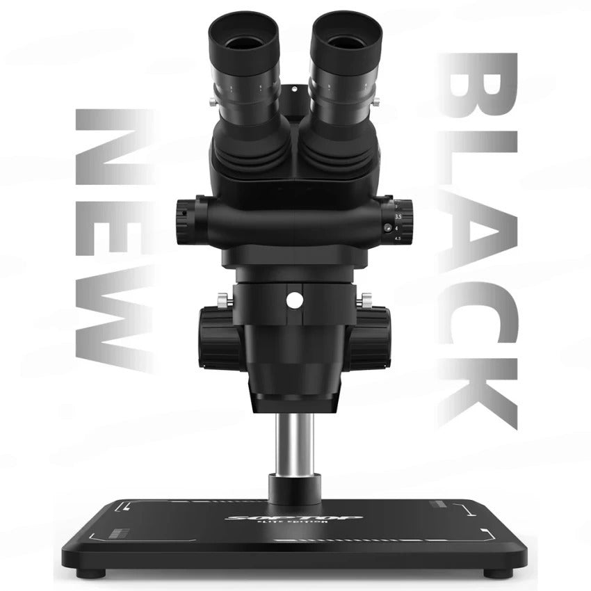 Soptop 9# 6.7-4.5X 150mm 360° Adjustable Trinocular Microscope with Aluminum Alloy Big Base