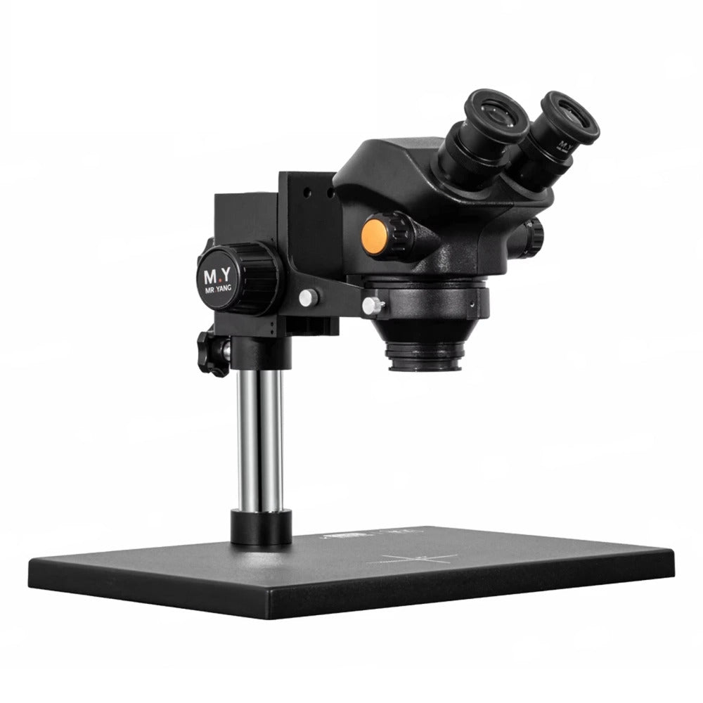 Mr.Yang MY-7050SE 7-50X Synchronous Zoom Binocular Stereo Microscope with Big Base