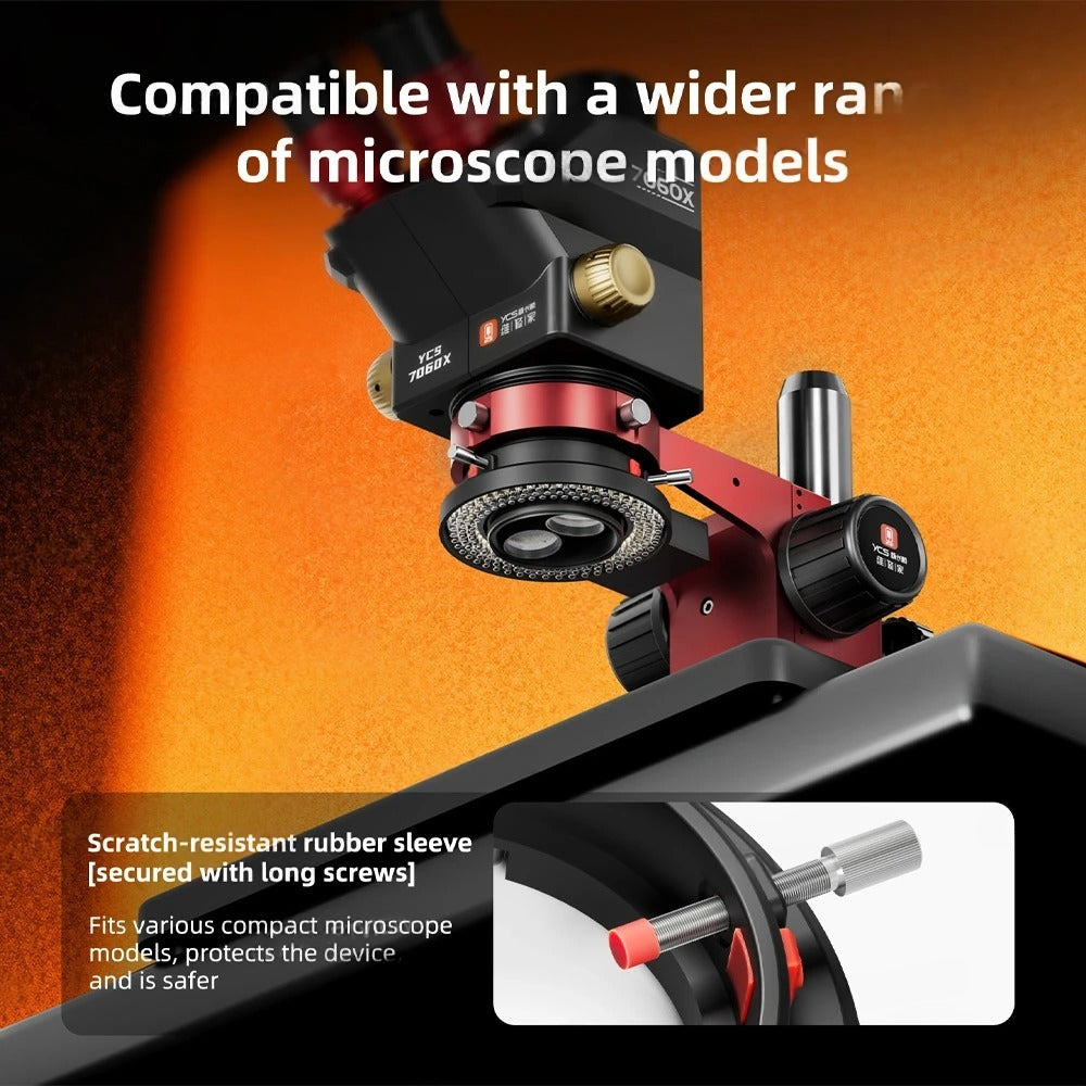 YCS 6558-Zone 144 LEDs Adjustable Brightness Microscope Light with Multi-Zone Lighting System